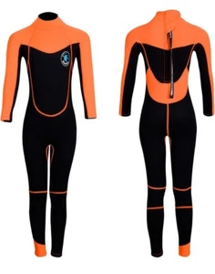 Kids Youth Boys Girls Wetsuit 2.5mm Neoprene Back Zip Full Body Wetsuit Size XL - Picture 1 of 10