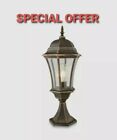 Post Light Victorian Lamp Garden Patio Drive Lighting Aluminium & Glass IP44
