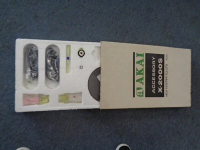 KIT DE ACCESORIOS PARA GRABADORA DE CINTA DE CARRETE A CARRETE AKAI X-2000S/FÁBRICA CON MANUAL DEL PROPIETARIO Foto 1 de 4