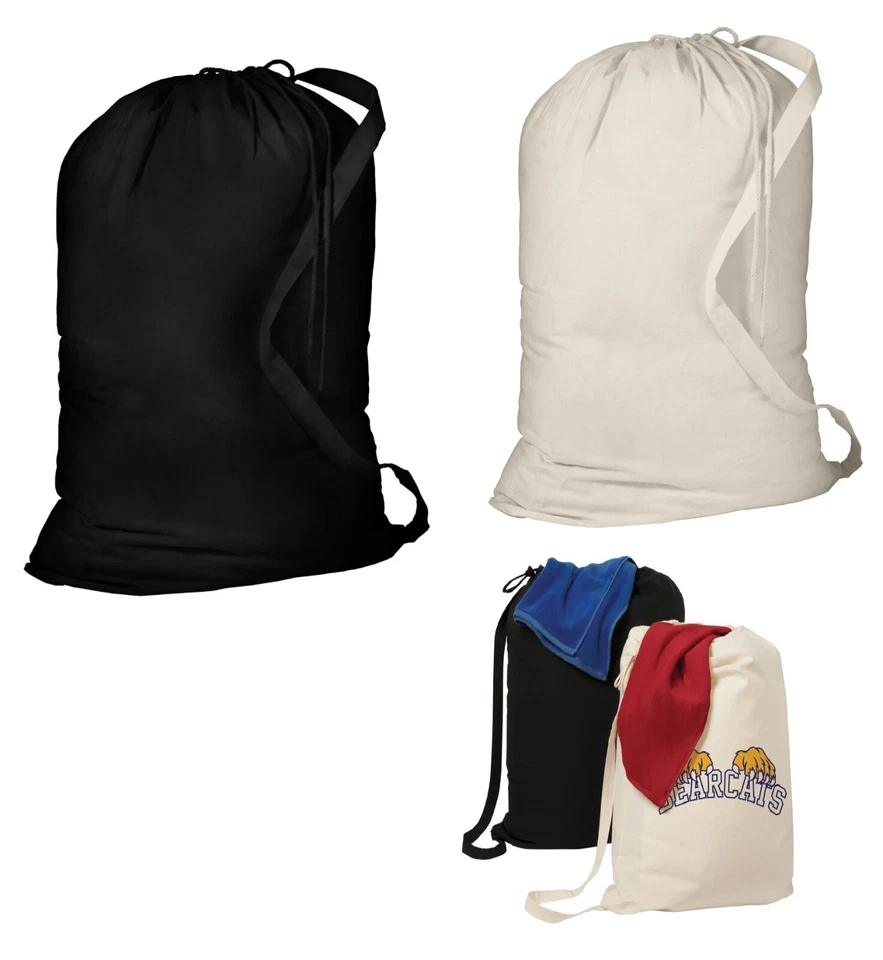 UN CLÁSICO BOLSO DE LAVANDERÍA FAVORITO, CIERRE CON CORDÓN, CORREA PARA EL HOMBRO, TAMAÑO GRANDE Foto 1 de 1