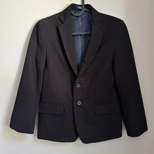 IZOD Boy's Sz 8 Solid Black Blazer Sport Coat, Special Occasion Wedding - Picture 1 of 5