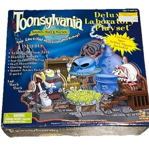 Toonsylvania Deluxe Laboratory Playset Frankenstein Vintage 1998 NUOVO CON SCATOLA Igor - Foto 1 di 4