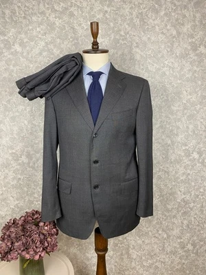 Boggi Milano Charcoal 100'S Wool 2 Piece Italian Formal Suit 42, EU 52 W34 L33 - Image 1 of 4