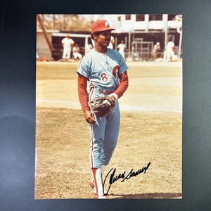 Philadelphia Phillies Juan Samuel Autographed Photo NO COA - Picture 1 of 7