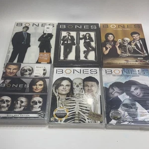 Bones DVD Set Collection Season 1- 6 Lot Episode Series 1 Pre Owned 2-6 New - Picture 1 of 3