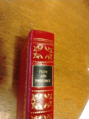Easton Press Pride and Prejudice Book Jane Austen Red Leather Gilded pages 1996 Foto 1 de 4