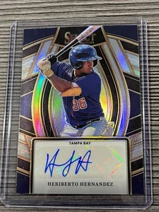 Heriberto Hernandez 2024 Panini Select Baseball Autografo Prizm SS-HH Marlins - Foto 1 di 11