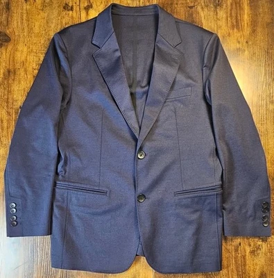 X Traje Moderno A Medida Azul Marino Mezcla de Lana Hombres Blazer Abrigo Deportivo Chaqueta 40S Foto 1 de 4