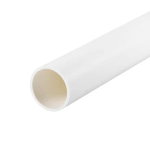 PVC Pipe 28mm ID x 32mm OD 0.5m Rigid Water Pipe Drain Pipe White - Picture 1 of 6