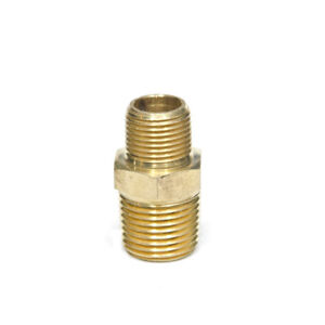 Hex Nipple Reducer 3/4 to 1/2 Male Npt Brass Fitting Air Water Fuel Oil Gas