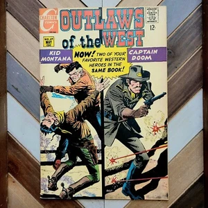 OUTLAWS of the WEST #69 (Charlton 1968) Mastroserio, Skeates KID MONTANA 12-cent - Picture 1 of 6
