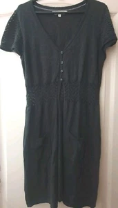 Vestido Cárdigan Jersey Gris Fat Face UK12 EU40 US8 Crochet Fit Acampanado Top - Imagen 1 de 12