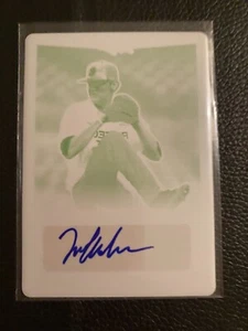 2016 Leaf Metal Draft Ian Anderson Rookie Auto #1/1 Printing Plate Mint Card - Picture 1 of 2