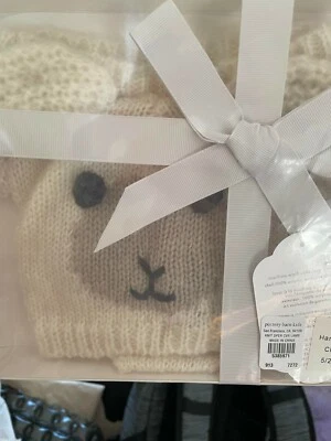 Pottery Barn Pascua Disney Bebé Guardería Conjunto Pañal Cubierta Sombrero Conjunto Regalo Oso, Foto 1 de 3