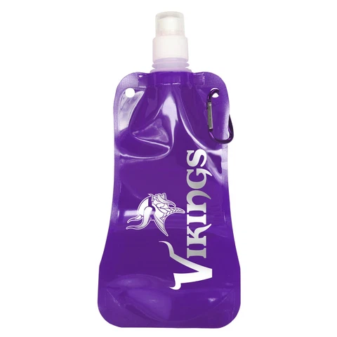 MINNESOTA VIKINGS FOLDABLE WATER BOTTLE GREAT FOR GAMEDAY! Cover