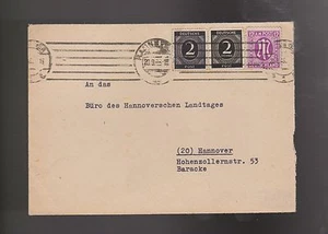 AM-Post 7 zaa Ortsbrief Mischfrankatur mit 912 a+b BPP-geprüft - Picture 1 of 2