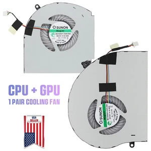 2PCS OEM CPU + GPU Cooling Fan For Dell Alienware 17 R4 R5 P31E ALW17C Laptop - Picture 1 of 8