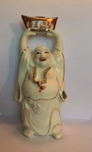 Keramik Fett Buddha Statue - 8,5" hoch - Bild 1 von 3