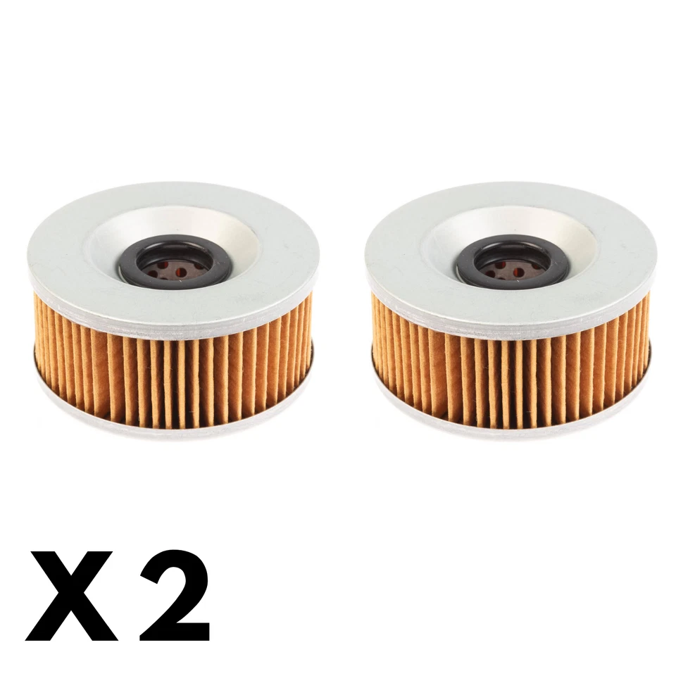Paquete de 2 filtros de aceite blancos para Yamaha XJ650 Turbo 1982-1983 Foto 1 de 1