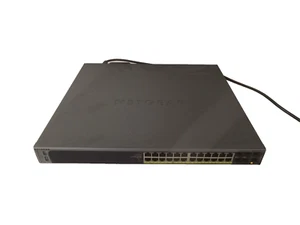 Netgear ProSafe GSM7228PS M5300-28G-POE+ 24-Ports PoE+ & 2 x 10GigE/SFP+ w/ RMK - Picture 1 of 4