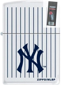 Zippo 01998 New York Yankees Logo White Matte Lighter + FLINT PACK - Bild 1 von 1