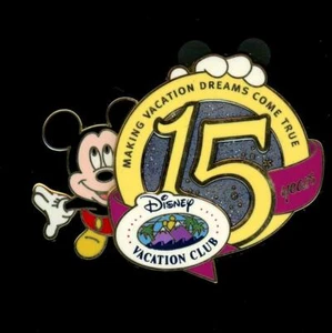 Prendedor Mickey Disney exclusivo para miembros de DVC Vacation Club 15 años 49775 - Imagen 1 de 1