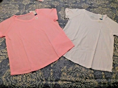 Arizona, Nuevo con Etiquetas, Talla 16, Camisas Súper Suaves, Lote de 2, Rosa y Blanco Foto 1 de 4