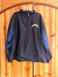 NFL Los Angeles Chargers Jacket 1/4 Zip Fleece Lined Size XXL - Picture 1 of 6