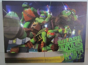 Teenage Mutant Ninja Turtles Light Up 12" X 16" Canvas Print Wall Picture - Picture 1 of 8
