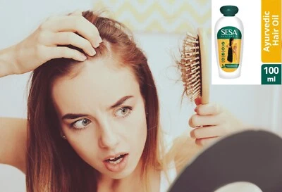 Aceite Capilar Ayurvédico Sesa 100 ml – Fórmula Herbal Natural para el Crecimiento del Cabello S2 Foto 1 de 4