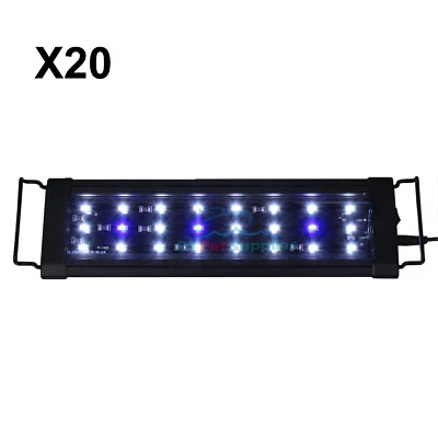 20PCS 0.5W LED Light 12"/18"/24"/30" Aquarium Marine FOWLR Blue & White - Image 1 of 3