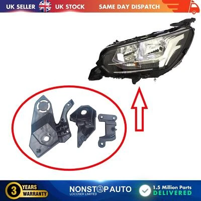 Headlight Repair Kit Bracket Mount Clips Left For PEUGEOT 208 II 1656169580 - Image 1 of 4