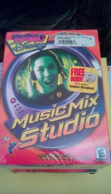 Radio Disney Music Mix Studio Record & Mix Your Own Songs BIG Box PC CD Game NEW - Image 1 of 3