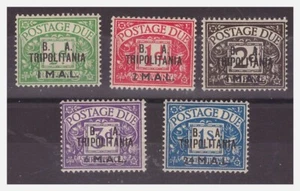 TRIPOLITANIA OCC. BRITANNICA 1950 - SEGNATASSE B. A. SERIE NUOVA MNH ** - Foto 1 di 1
