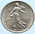 1960 FRANCE La Semeuse French SOWER WOMAN Old LARGE Silver 5 Francs Coin i96617