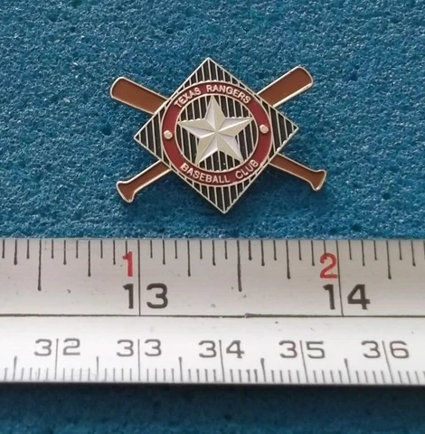 TEXAS RANGERS MLB BASEBALL CROSSED BATS LOGO PIN # HH508 Cover