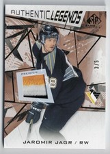 2021-22 SP Game-Used Authentic Legends Gold Patch #103 Jaromir Jagr 3/5  3 Color