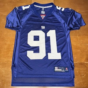 New York Giants Jersey Mens Small Blue #91 Justin Tuck NFL - Picture 1 of 12