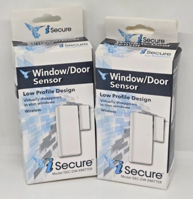 Set of 2 Napco i Secure Window / Door Sensors ISEC-DW-XMITTER Wireless - Image 1 of 2