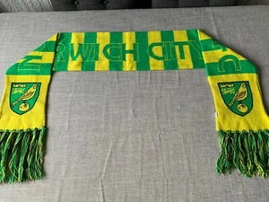 Norwich City Scarf With Club Crests 62” X 7” - Picture 1 of 4