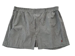 Polo Ralph Lauren Striped Boxer Shorts Grey / White ( XL )  - Picture 1 of 3
