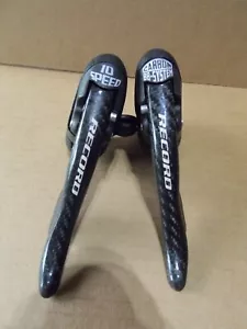 Campagnolo Record Carbon Fiber 10 Speed Ergopower Levers Shifters brc54 - Picture 1 of 7