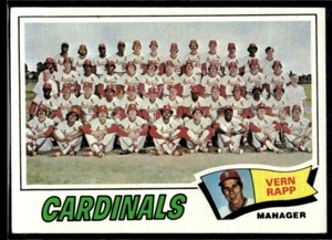 1977 Topps St. Louis Cardinals - Vern Rapp St. Louis Cardinals #183 - Picture 1 of 2