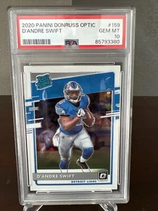 Panini Donruss Optic D'Andre Swift 2020 #159 PSA 10 novato Eagles - Imagen 1 de 3