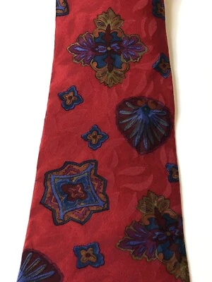 Liberty of London 100 % seda pura para hombre hecho en EE. UU. ROJO y multicolor Foto 1 de 4