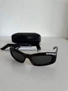 New Balenciaga sunglasses womens mens optical BB0266S 002 havana rectangle - Picture 1 of 6