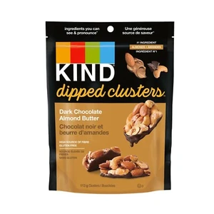 Kind Dipped Clusters Dark Chocolate Almond Butter 4 Oz Each - X2 Bags - Picture 1 of 1