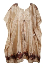 Boho Women's Recycled Caftan Tunic Printed Beach Cover Up Holiday Dresses 3XL