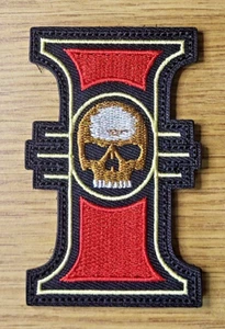 Warhammer 40K Inquisition logo Patch 4 1/4 inches tall Hook & Loop - Picture 1 of 4