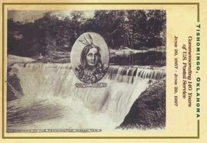 Postcard Oklahoma Chickasaw Chief Tishomingo Johnston Cnty Commemorative MINT  - Picture 1 of 1